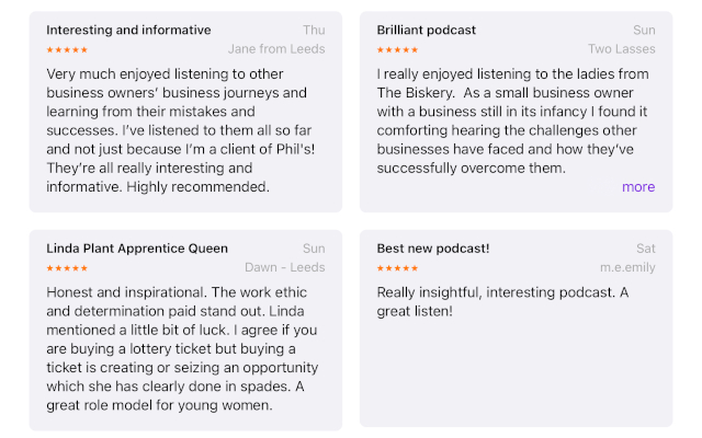 How to post an Apple Podcasts review